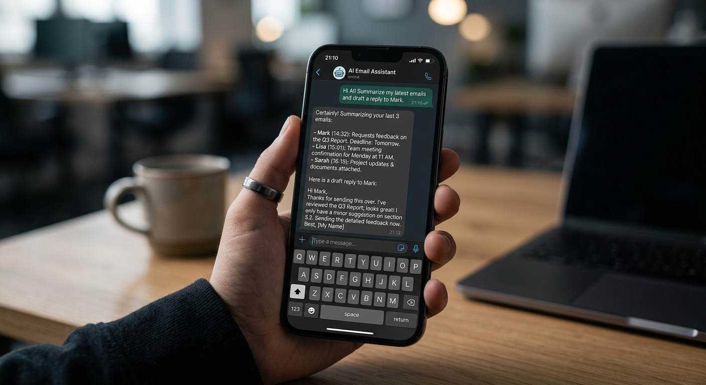 OpenClaw AI assistant responding via WhatsApp
